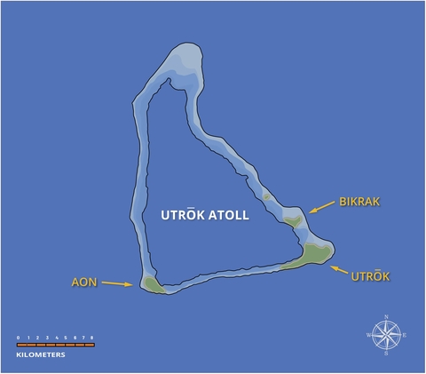 Utrok Atoll map